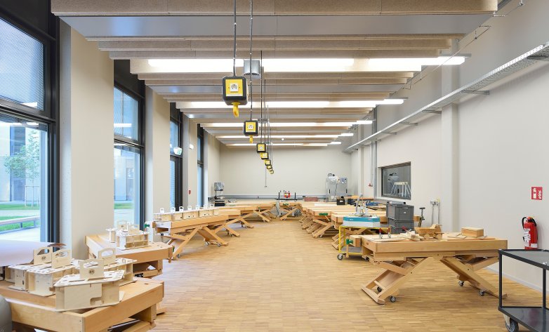 Ein Werkstattsaal im Berufsbildungszentrum Vilshofen